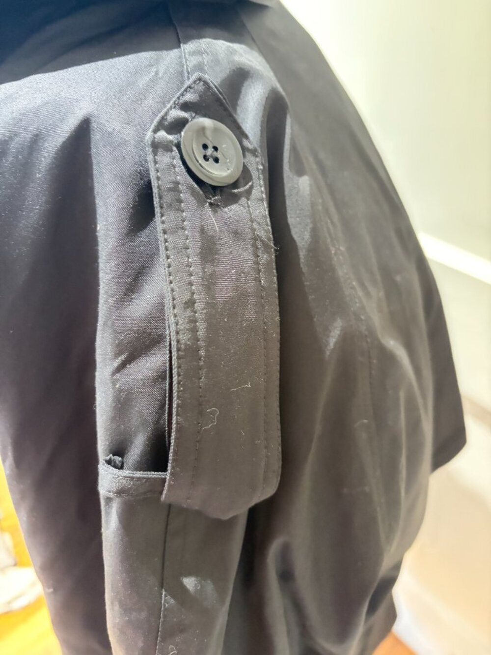 Delta Airlines Trench coat oeko tex standard 100 Size XL Tall Men's NWT - Picture 10 of 11